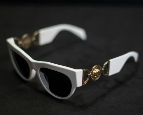 white versace eyeglasses