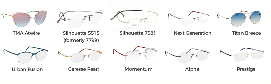 Popular Silhouette Eyeglass and Silhouette Sunglasses