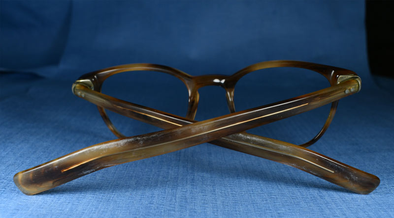 Eyeglass frames before refurbishing