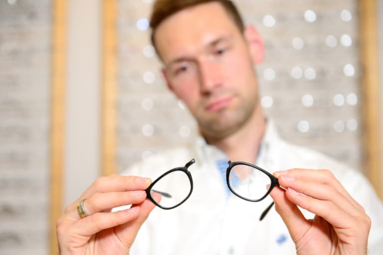 Repair or replace broken eyeglasses?