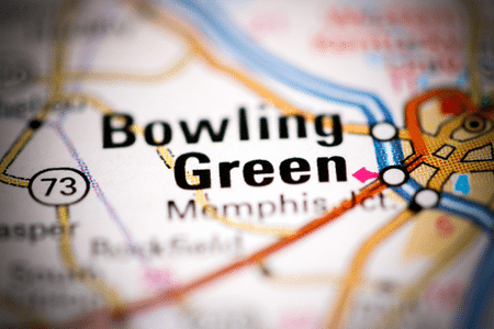 Bowling-Green-KY Bowling Green Kentucky location on map