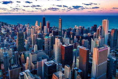 Chicago Chicago Illinois cityscape view