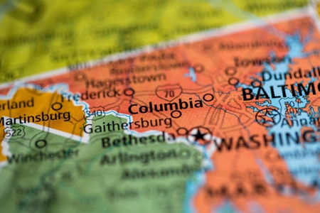 Columbia-MD Columbia location on map