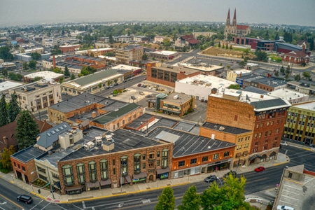 Helena-MT Helena Montana cityscape view