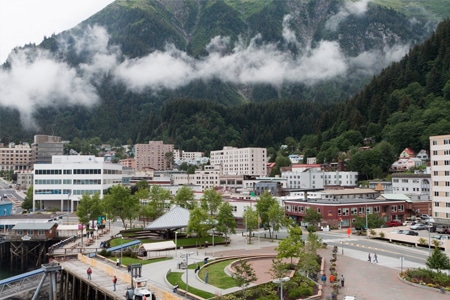 Juneau_Alaska Juneau Alaska cityscape view