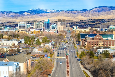 boise Boise Idaho cityscape view