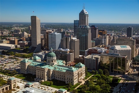 indianapolis Indianapolis Indiana cityscape view