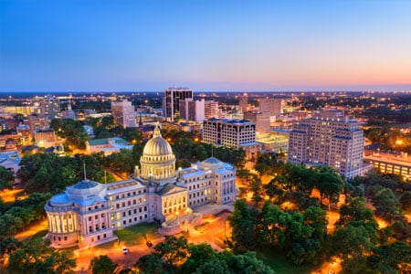 jackson_ms Jackson MS cityscape view