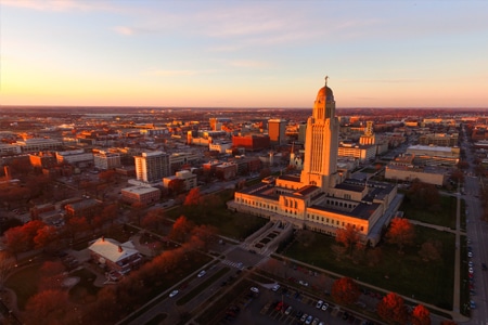 lincoln Lincoln Nebraska cityscape view